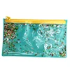 2019 back to school pencil case liquid floating glitter pouch
