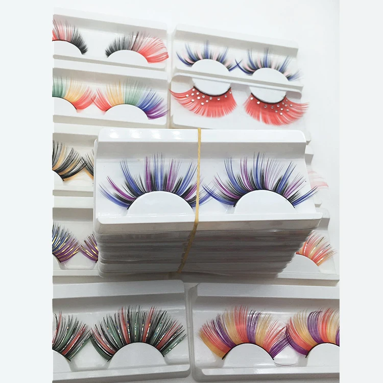 

25MM Lashes 3D Silk Colorful Strip Eyelashes