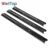 WELLTOP 3 Section Soft Close Ball Bearing Drawer Slides Full Extension Side Mount Runner Damping Buffer Cabinet Rails VT-15.025