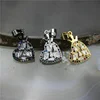 CH-CKP0182 Cheap cz micro pave pendant,heart shape delicate zircon inlay pendant charm,fashion cz jewelry component wholesale