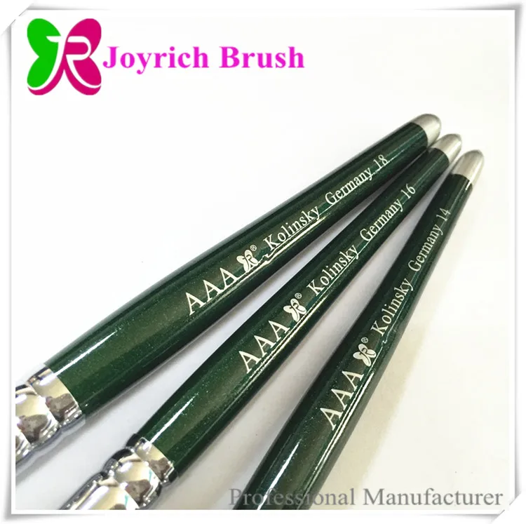 
Pure kolinsky hair acrylic nail art wholesale acetone resistant handle nail brush 