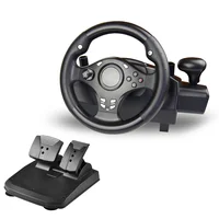 

China Wholesales Car Racing Game Machine USB PC Steering Wheel For For PS4/PS3/PC
