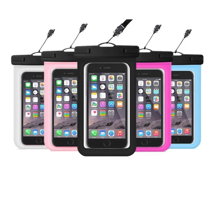 

Waterproof Phone Pouch TPU Clear Dry Bag for Cellphone, Multiple colors