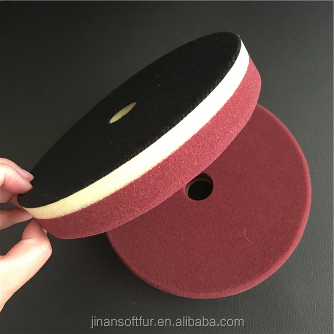 5inch Red Car Buffing Sponge Polishing Buffer Pad