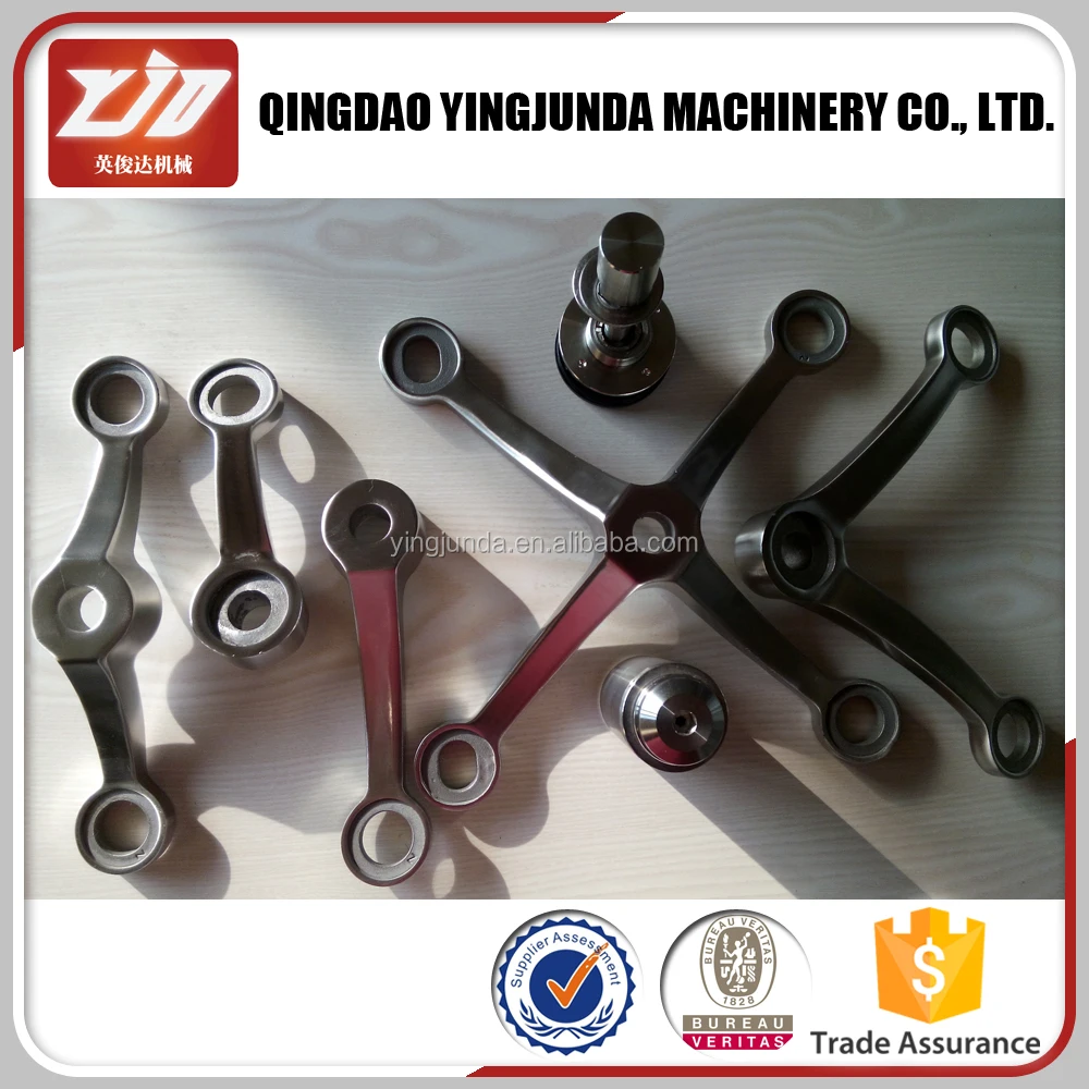 
Low MOQ heavy duty glass spider 4 arms fitting 