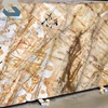 Top quality polished natural roma imperial quartzite countertop slabs