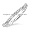 Metro Womens Diamond Rings,White Gold Plated,Solitaire Gold Plated Rings
