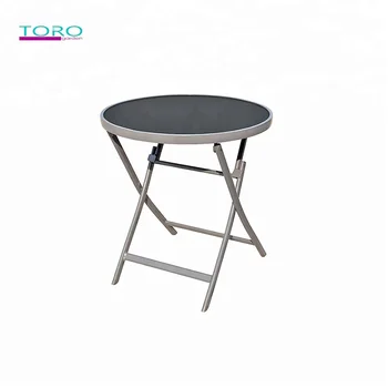 Small Garden Table With Round Glass Top Center Design Buy