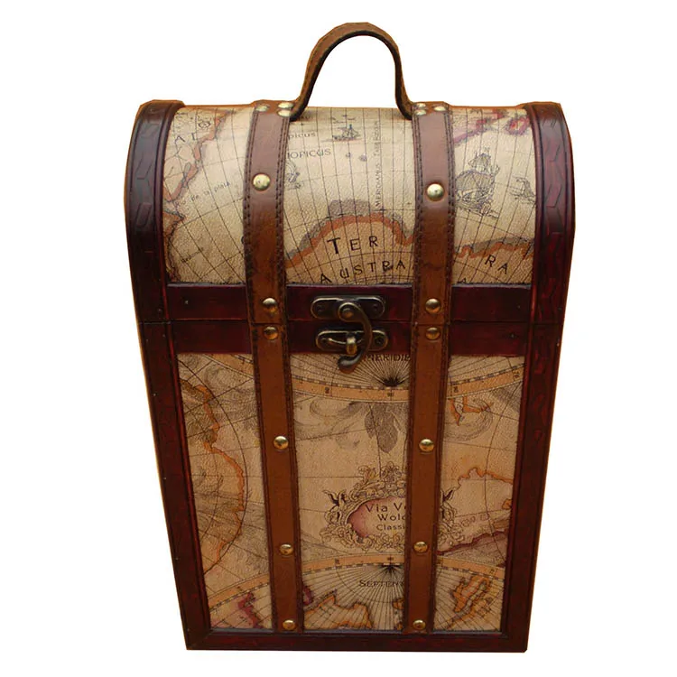 Lowest price packing antique wood wine box vintage for 1 bottle