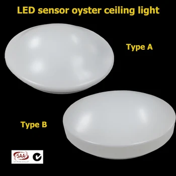 12 20w Smd Plastic Led Round Sensor Oyster Ceiling Light New