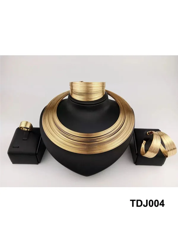

fashion wholesale dubai gold jewelry sets custom african gold plated jewelry set TDJ004, Picture