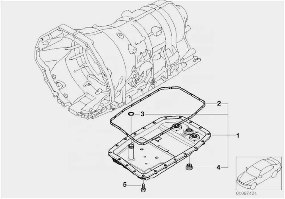 N52 E60 E66 Automatic Transmission Filter Oil Pan For Bmw N52 Gearbox