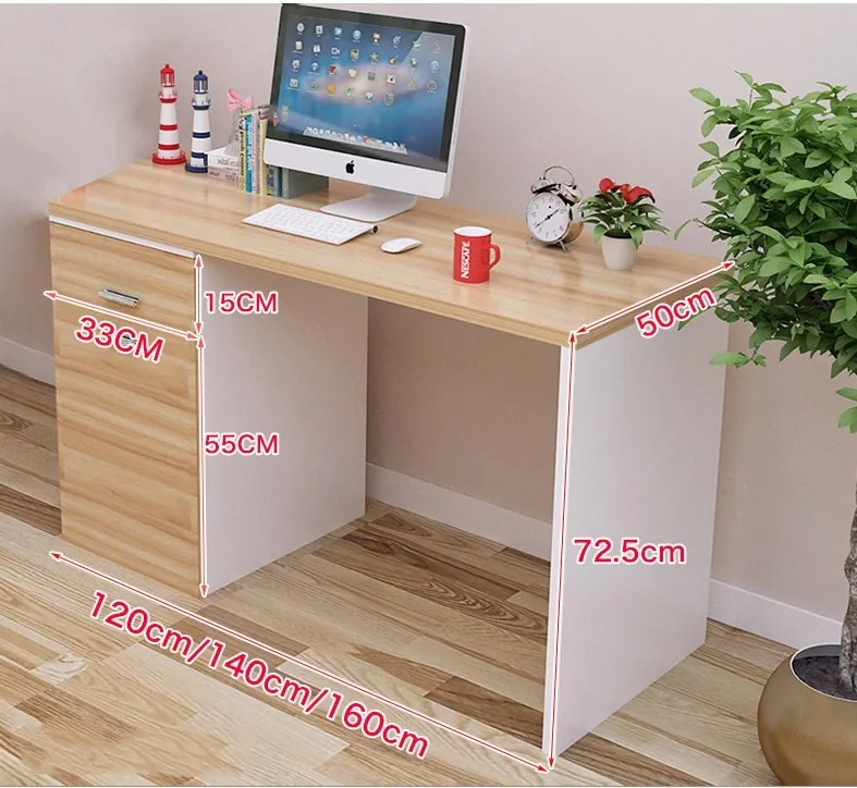 Modern Computer Desk With Bookcase Brief Writing Table Design Buy