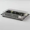 Smart Rectangle embossing Momiji plastic sushi container