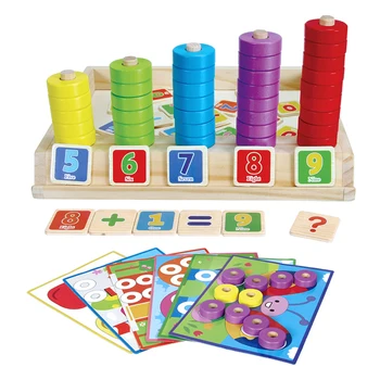 wooden counting puzzle