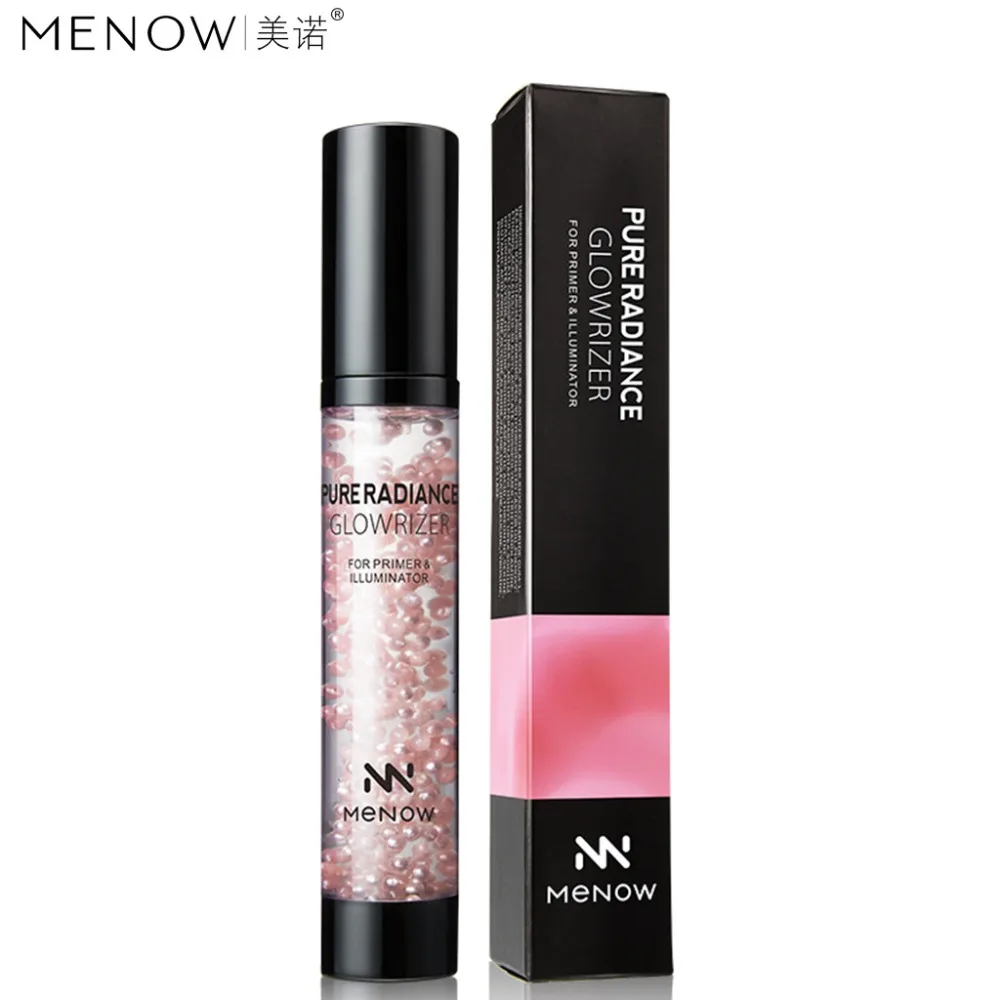 

Menow face makeup moisturizing face primer gel 28ML pearl essential oil brighten liquid foundation cream Face care