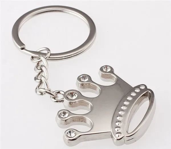 

Crown Shaped Keychains Metal Zinc Alloy Crown Keyrings for Gifts