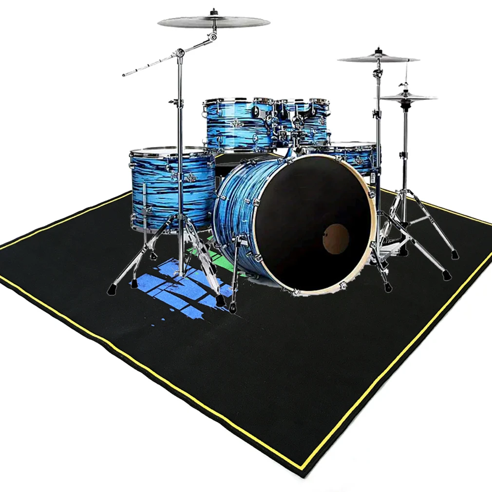 Noiseproof Custom Logo Drum Rug Drum Mats Buy Drum Rug,Custom Logo