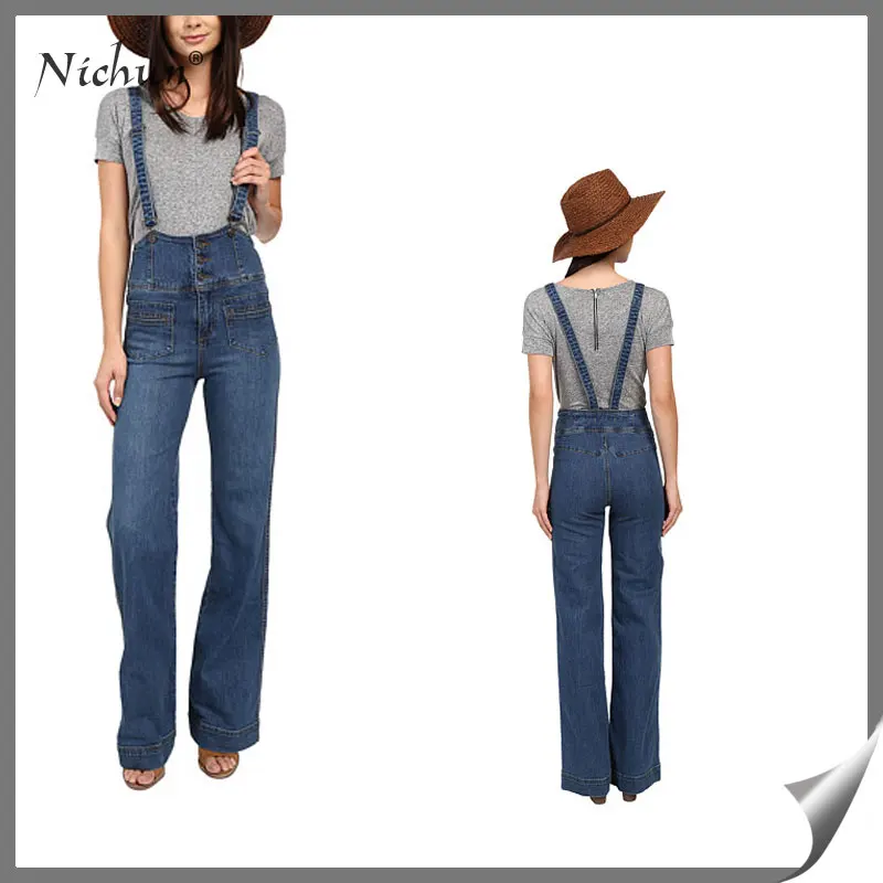 jeans with straps over shoulders called