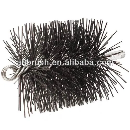 Wholesale cylinder type steel wire chimney brushes Household nylon chimney sweep brush