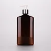 Plastic Bottle 500ml PET Amber Bottles for Wine/ Beverage/ Body Wash/ Cough Syrup Packaging