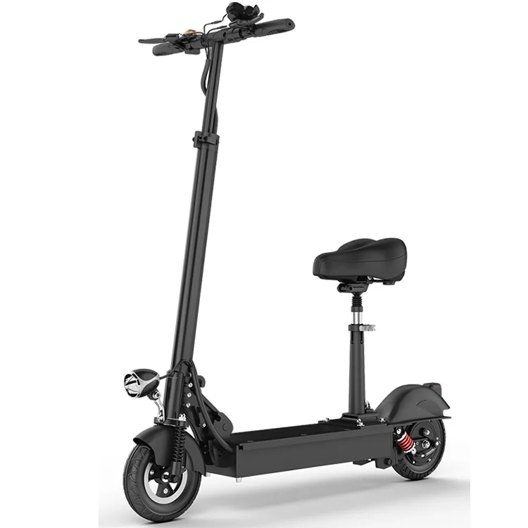 2019 New Folding lithium battery 8.5inch Electric Scooter with Frontshock Absorption 2 Wheel E scooter With Seat