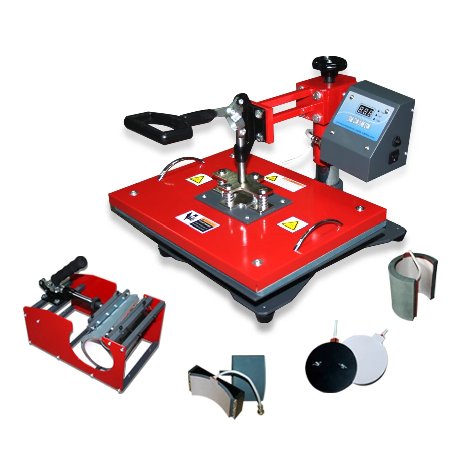 High Quality Second Hand Sublimation Heat Press Machine,8 In 1 Combo