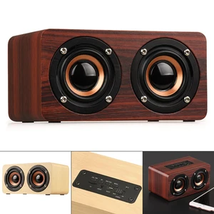 W5 Wooden Dual Loudspeaker Bluetooth 4.2 Speakers