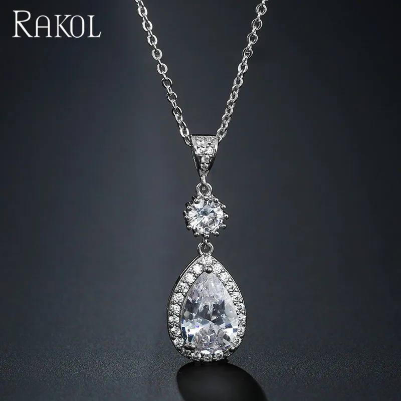 

RAKOL NP2085 pendant women necklace drop accessories necklace, As picture