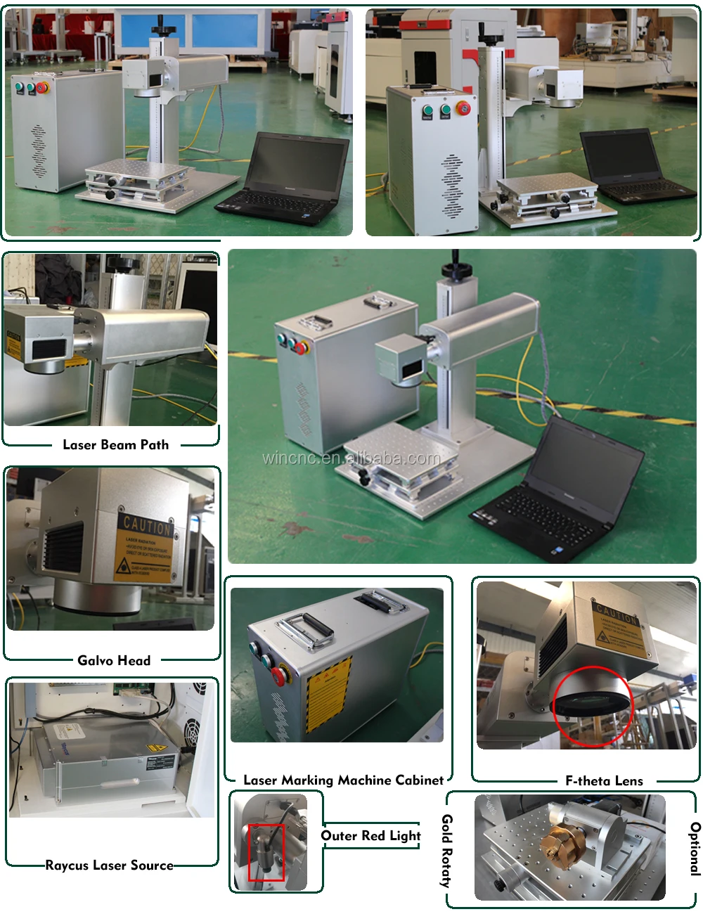 CNC mobile watch phones metal fiber laser marking