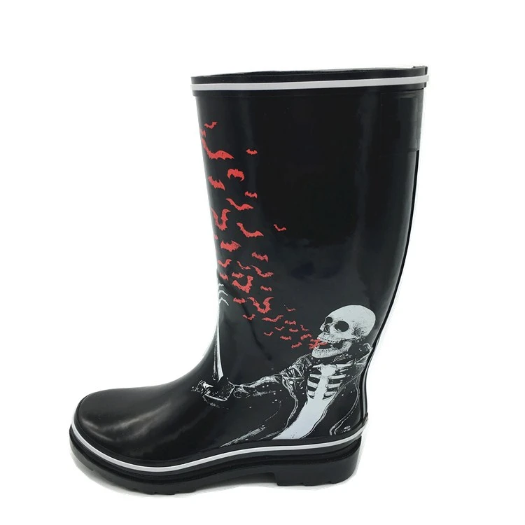 ladies black rain boots