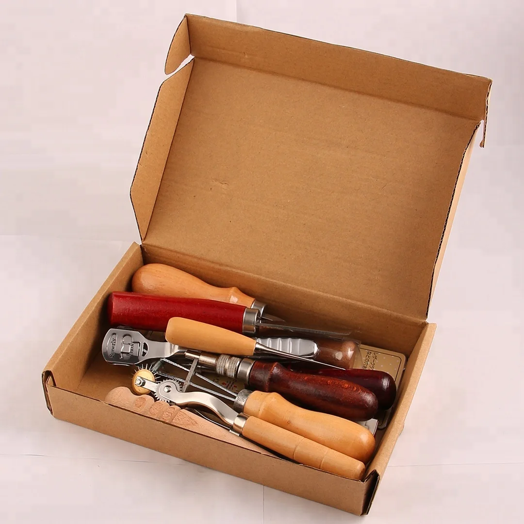 Diy Handmade Leather Carving Tool Multi Leather Stitching Sewing Punch