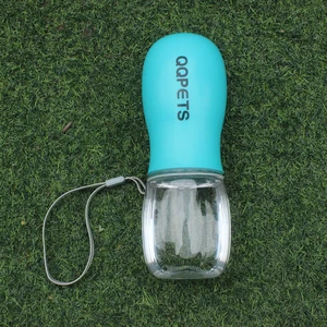 Image of Hot sell walking portable plastic travel recycling dispenser 350ml Pet dog water bottle
