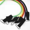 Resistance Bands with Handles & Door Anchor :Rubber Stretch Fitness Training Tube Band Set Comes with Leg Straps and Exercise