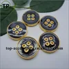 ABS plastic plating oiled button with four holes for shirt