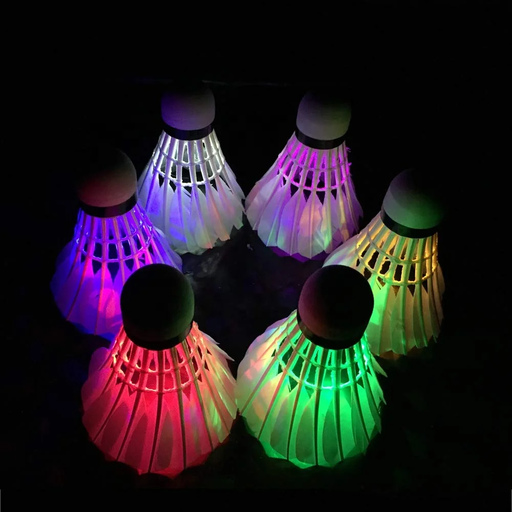 

Hot sale LED badminton high quality unique Shuttlecock colorful Shuttlecock 1pcs