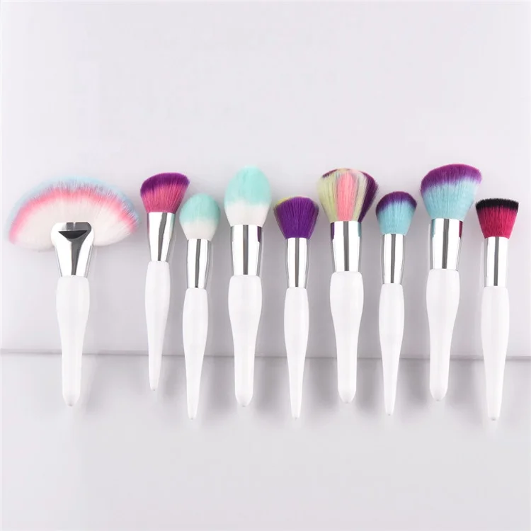 

Oem Wholesale Professional Detangling Hair Comb Creative Fashion Makeup Brush Set, Customized color