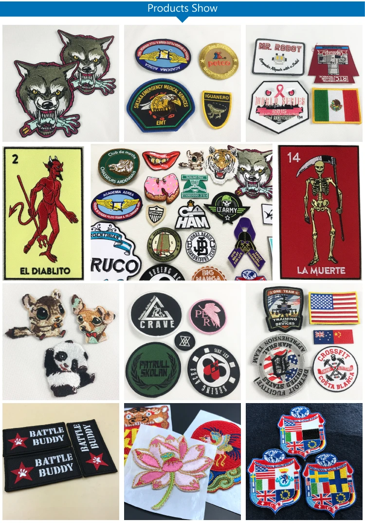 custom Iron-On Embroidered College Embroidered Patches For Jacket Backpack