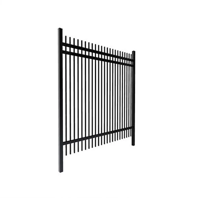 

Powder Coated Hot Dipped Galvanized decorative wrought iron steel grill Fence panel for balcony, Black , yellow , white , blue