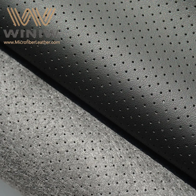 Car Steering Wheel Cover Armrset Door Automotive Perforated Leather Vegan Materials Quality Supplier