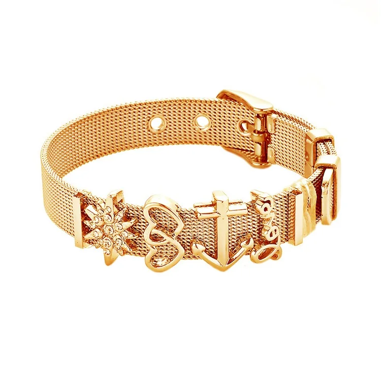 

DY Europe and the United States hot love bracelets gold plated strap simple couple diamond stainless steel bracelet, Picture