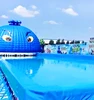 PVC inflatable wave swim pool surf making machine for swimming pool, tsunami pool wave system for sale