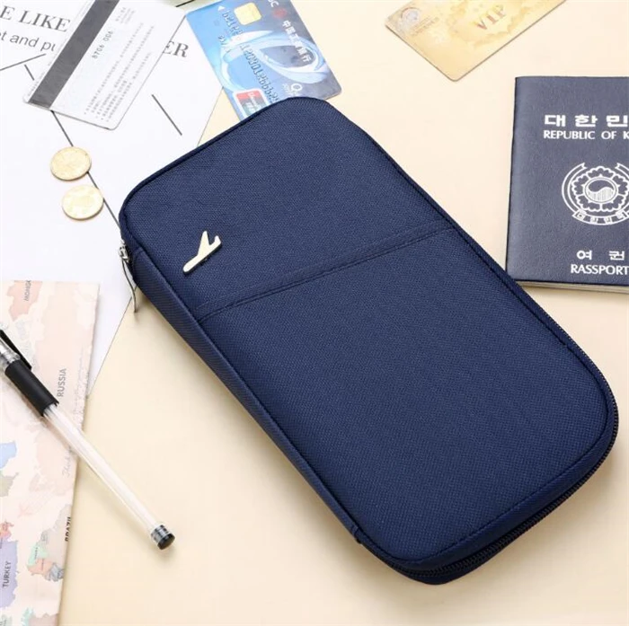Wholesale Korean Polyester Multi Function Ticket Travel Wallet Passport