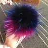 The development of raccoon hair large color fox fur ball bag pendant car keychain really fur fur ornaments