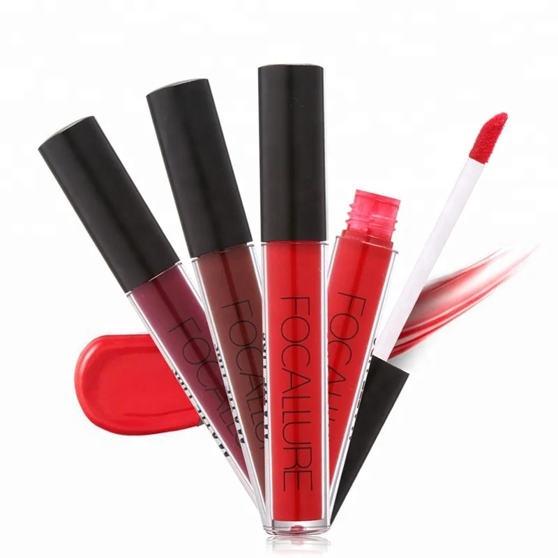 

Focallure Best Selling Christmas Gifts Sexy 15 Colors Matte Waterproof Kiss Proof Matte Lip Gloss 2016