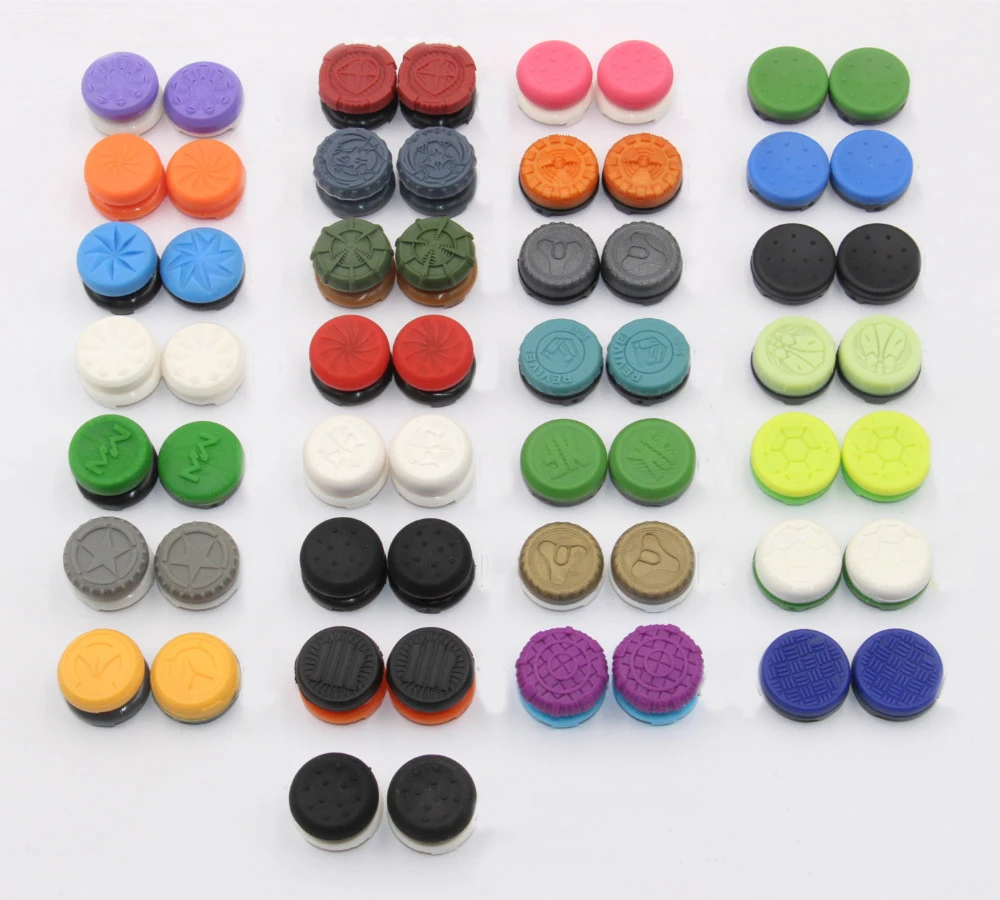 For PS4 Thumb Thumbstick Grips Joystick Caps Cover for Playstation 4 Controller