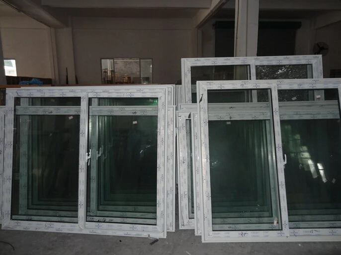UPVC/PVC Window PVC door house construction Glass Til-turn