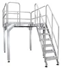 Stainless steel working platform for supporting multihead weigher