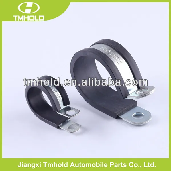 Rubber Covered Fixing Pclip Compressed Air Hose Clamp For Tube Pipes
