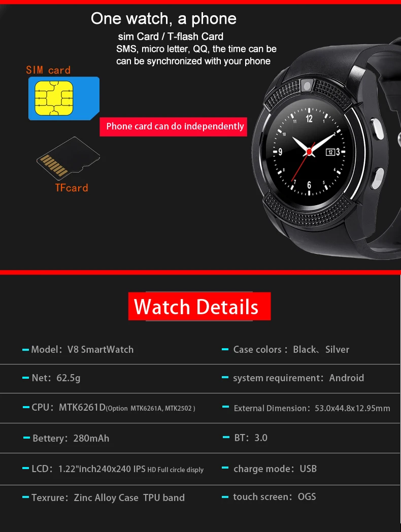 Sport Smart Watch V8 Ladies Smartwatch With Music Touch Screen Wristband  For Xiaomi Huawei Samsung - Buy Smart Watch V8,Smart Watch V8 Touch Screen,Smart  Watch V8 Touch Screen For Xiaomi Huawei Samsung